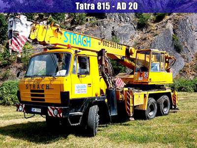 Autojeřáb Tatra 815AD-20T